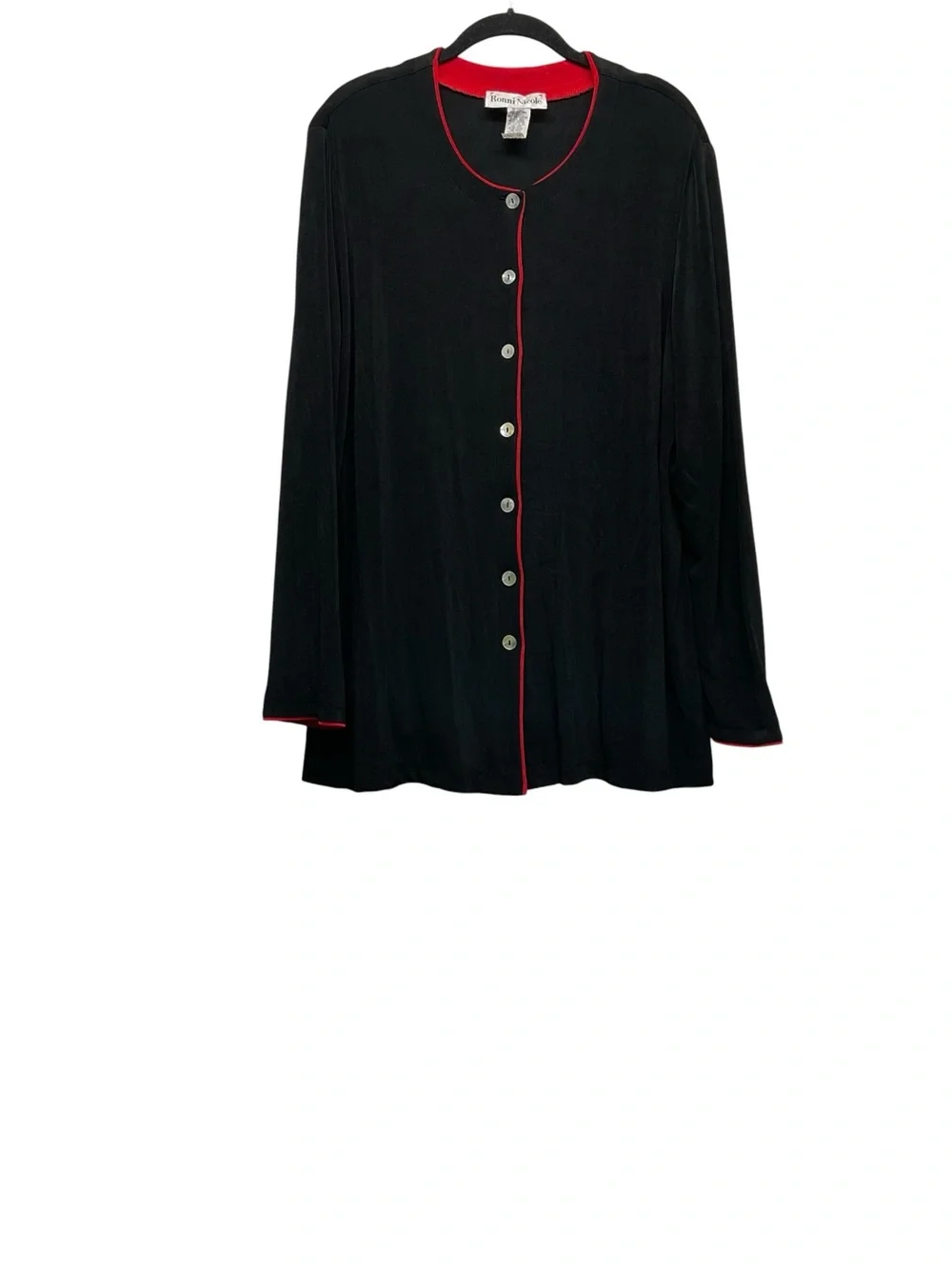 Ronni Nicole VTG 2-piece set Black maxi dress and a matching cardigan Size 16